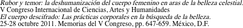 Rubor y temor: la deshumanización