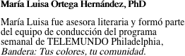 María Luisa Ortega Hernández, PhD