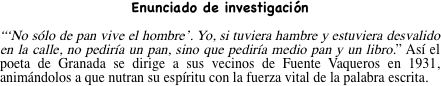 Enunciado de investigación