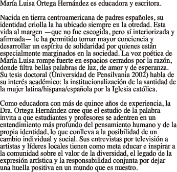 María Luisa Ortega Hernández es