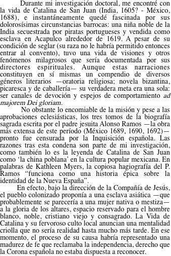  Durante mi investigación doctoral,