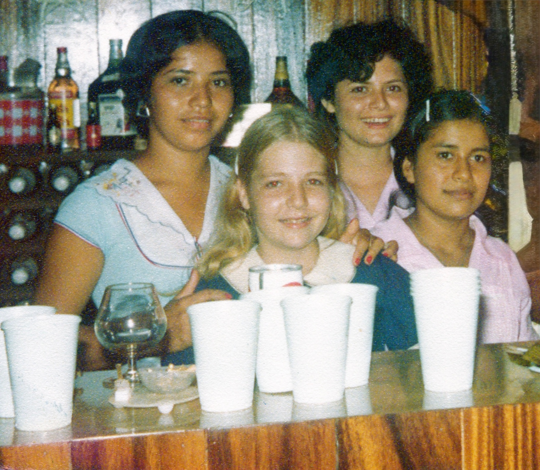 With Martita and the girls